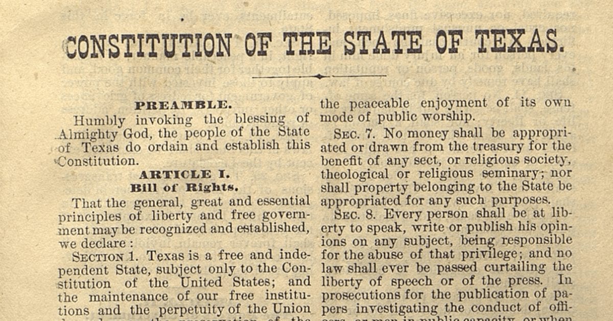 Is TEXIT unconstitutional?